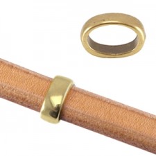 DQ Metall Schieber oval Ø 7.1x11.4mm Antik Bronze